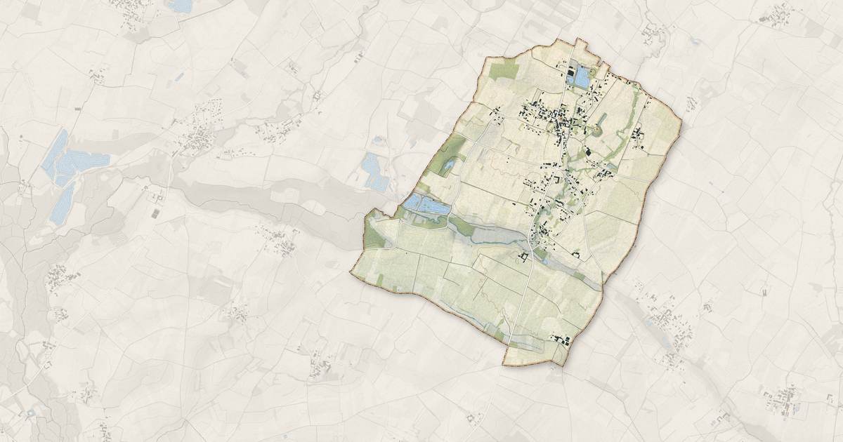 Portrait cartographique de Thors : relief, eau, forêts, bâti et voies, calculés à partir des données de l'IGN