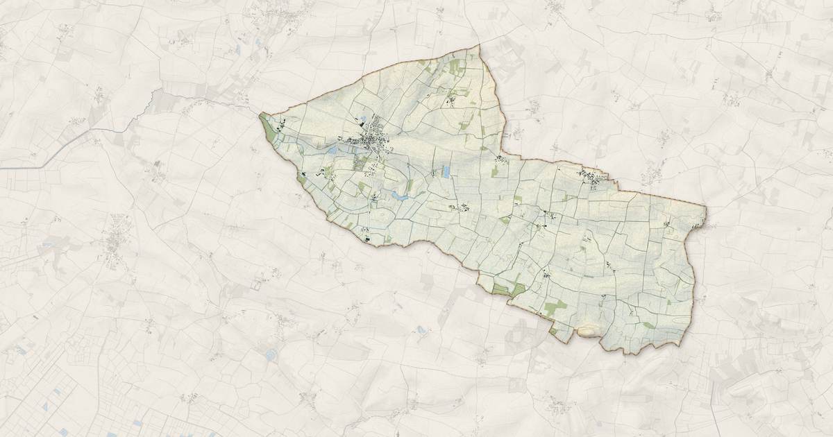 Portrait cartographique de La Devise : relief, eau, forêts, bâti et voies, calculés à partir des données de l'IGN