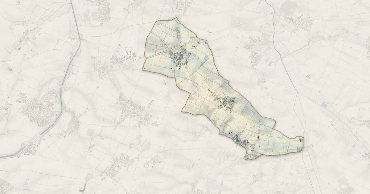 Portrait cartographique de Vérines : relief, eau, forêts, bâti et voies, calculés à partir des données de l'IGN