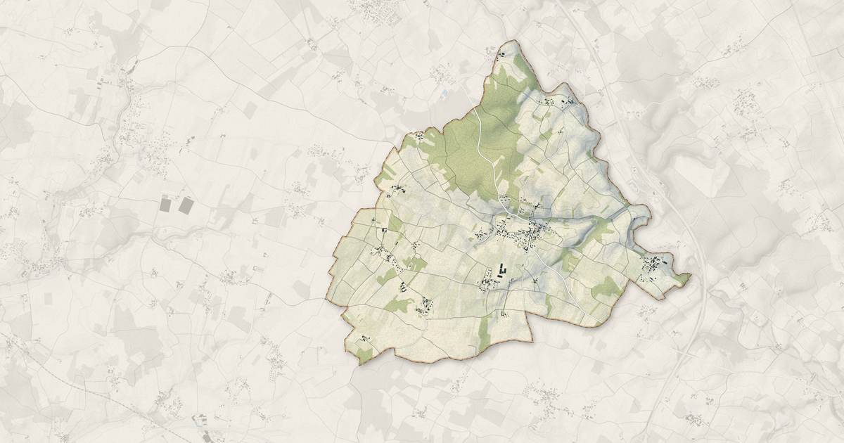 Portrait cartographique de Villars-en-Pons : relief, eau, forêts, bâti et voies, calculés à partir des données de l'IGN