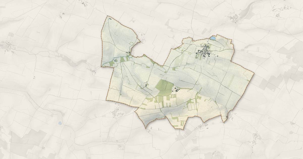 Portrait cartographique de Villemorin : relief, eau, forêts, bâti et voies, calculés à partir des données de l'IGN