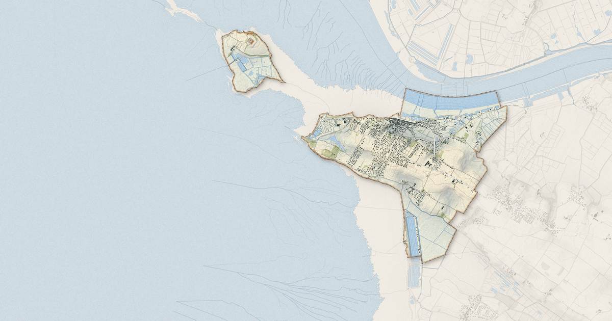 Portrait cartographique de Port-des-Barques : relief, eau, forêts, bâti et voies, calculés à partir des données de l'IGN