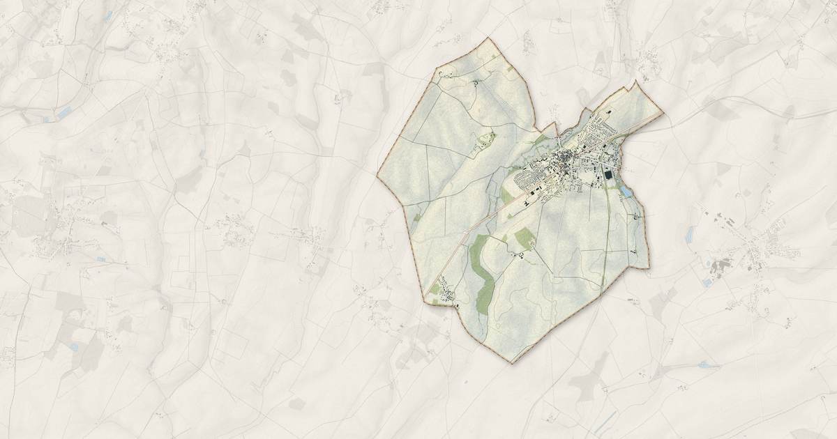 Portrait cartographique de Les Aix-d'Angillon : relief, eau, forêts, bâti et voies, calculés à partir des données de l'IGN