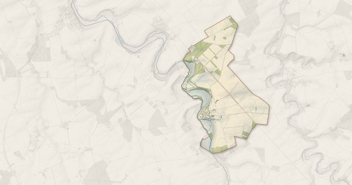 Portrait cartographique de Annoix : relief, eau, forêts, bâti et voies, calculés à partir des données de l'IGN