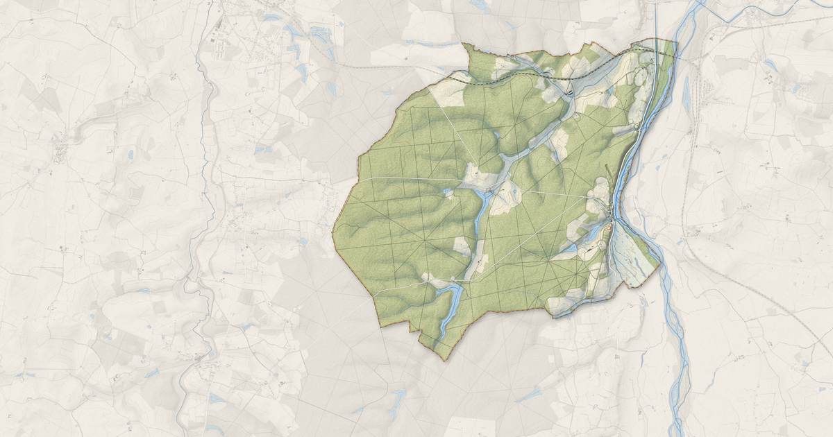 Portrait cartographique de Apremont-sur-Allier : relief, eau, forêts, bâti et voies, calculés à partir des données de l'IGN
