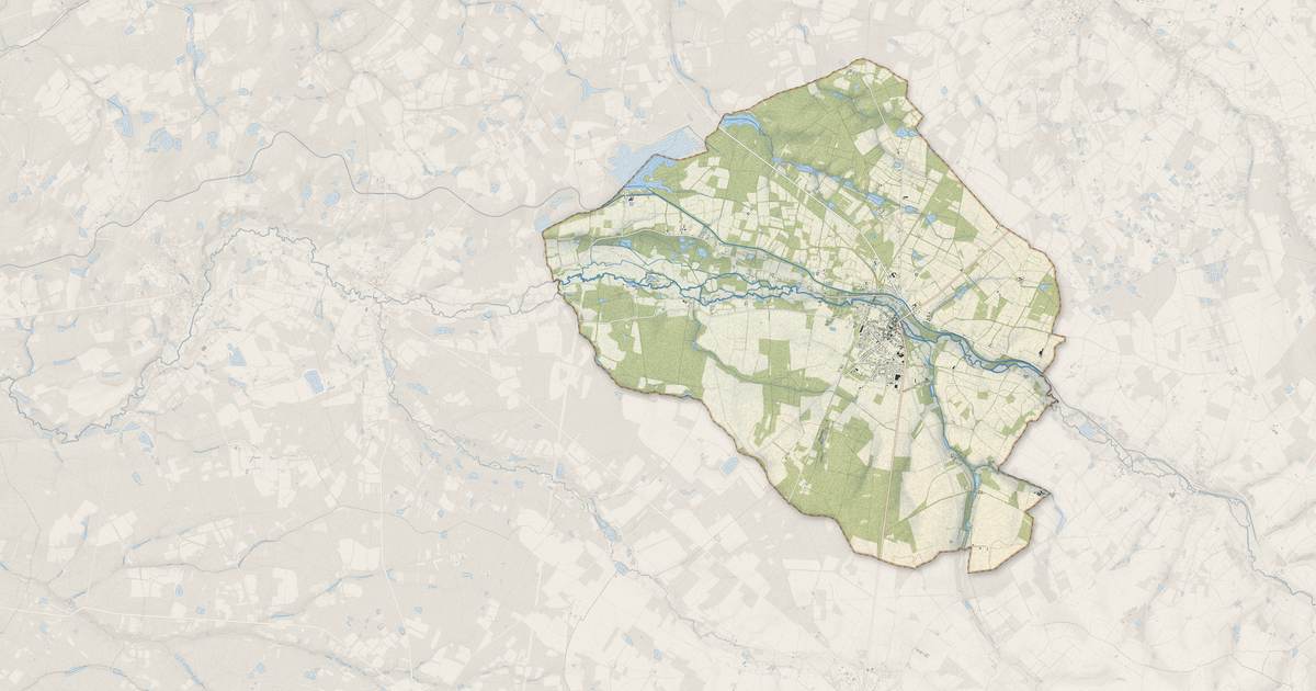 Portrait cartographique de Argent-sur-Sauldre : relief, eau, forêts, bâti et voies, calculés à partir des données de l'IGN
