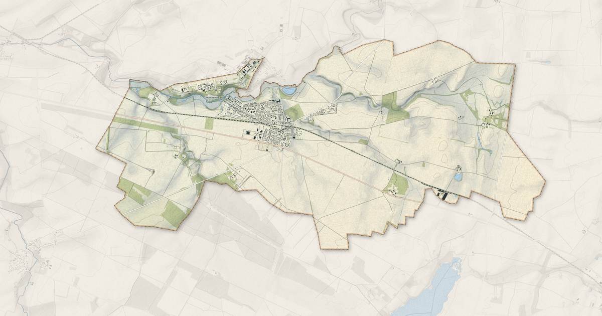 Portrait cartographique de Avord : relief, eau, forêts, bâti et voies, calculés à partir des données de l'IGN