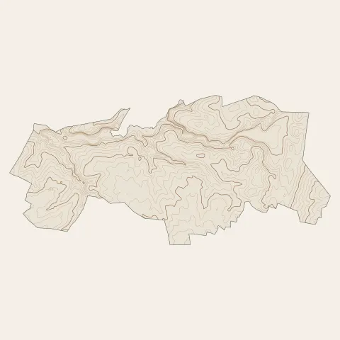 Avord : courbes de niveau