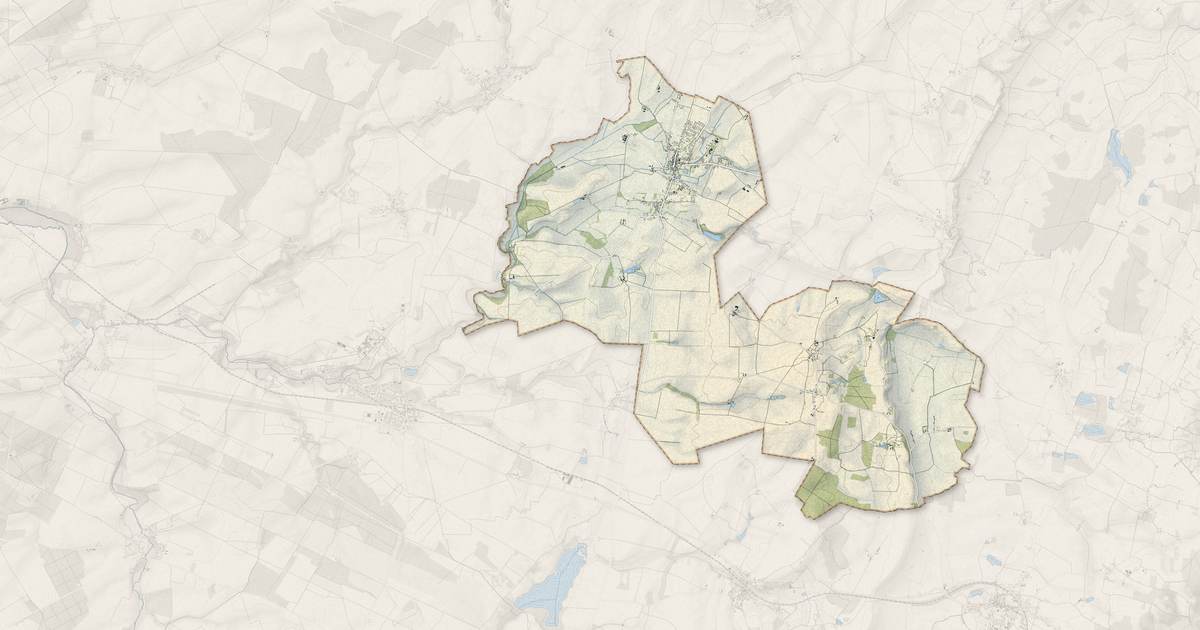 Portrait cartographique de Baugy : relief, eau, forêts, bâti et voies, calculés à partir des données de l'IGN