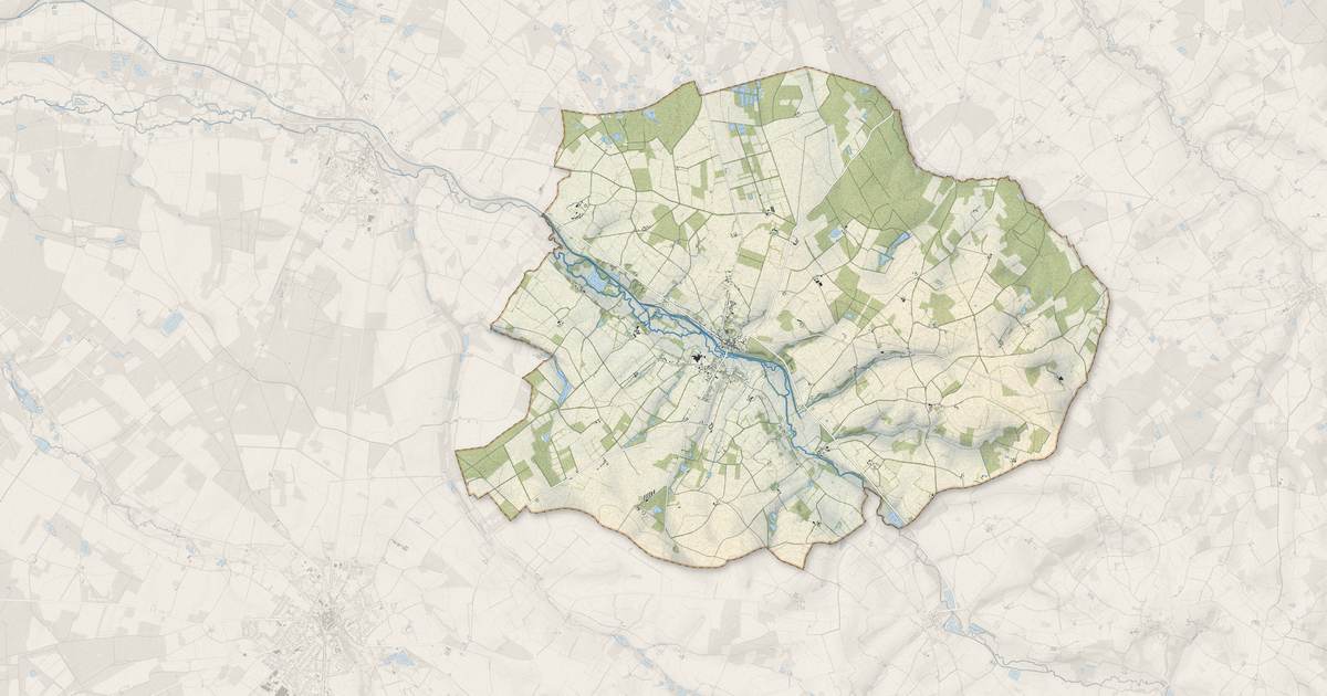 Portrait cartographique de Blancafort : relief, eau, forêts, bâti et voies, calculés à partir des données de l'IGN
