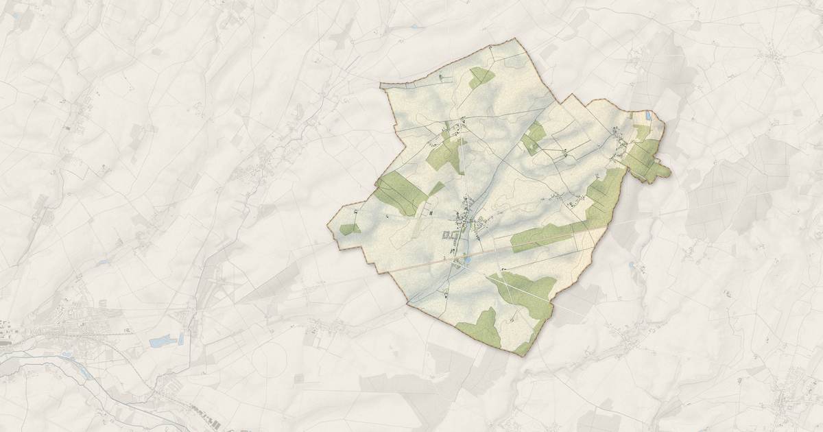Portrait cartographique de Brécy : relief, eau, forêts, bâti et voies, calculés à partir des données de l'IGN