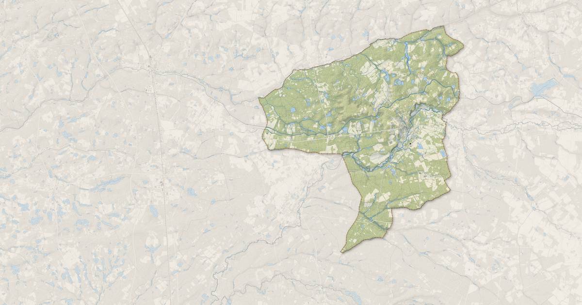 Portrait cartographique de Brinon-sur-Sauldre : relief, eau, forêts, bâti et voies, calculés à partir des données de l'IGN