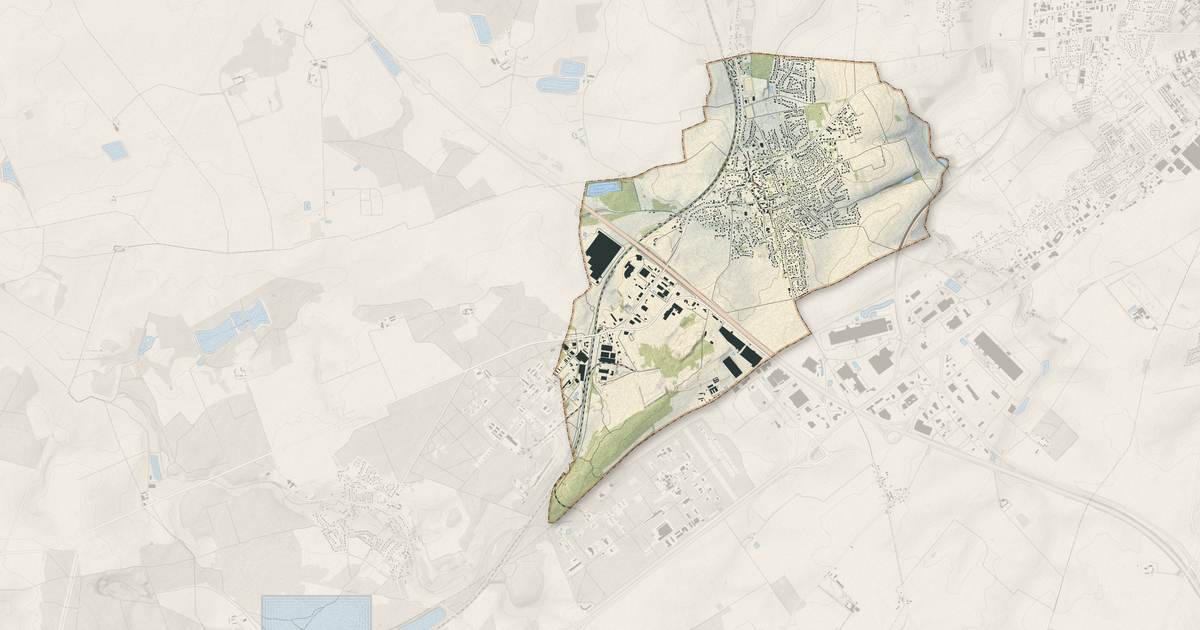 Portrait cartographique de La Chapelle-Saint-Ursin : relief, eau, forêts, bâti et voies, calculés à partir des données de l'IGN