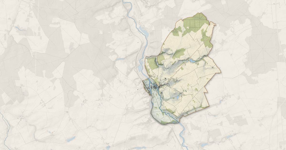 Portrait cartographique de Châteauneuf-sur-Cher : relief, eau, forêts, bâti et voies, calculés à partir des données de l'IGN