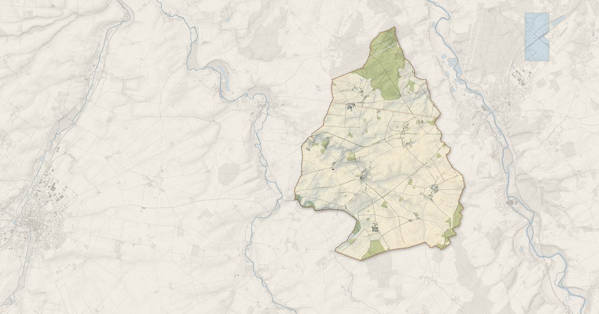 Portrait cartographique de Civray : relief, eau, forêts, bâti et voies, calculés à partir des données de l'IGN