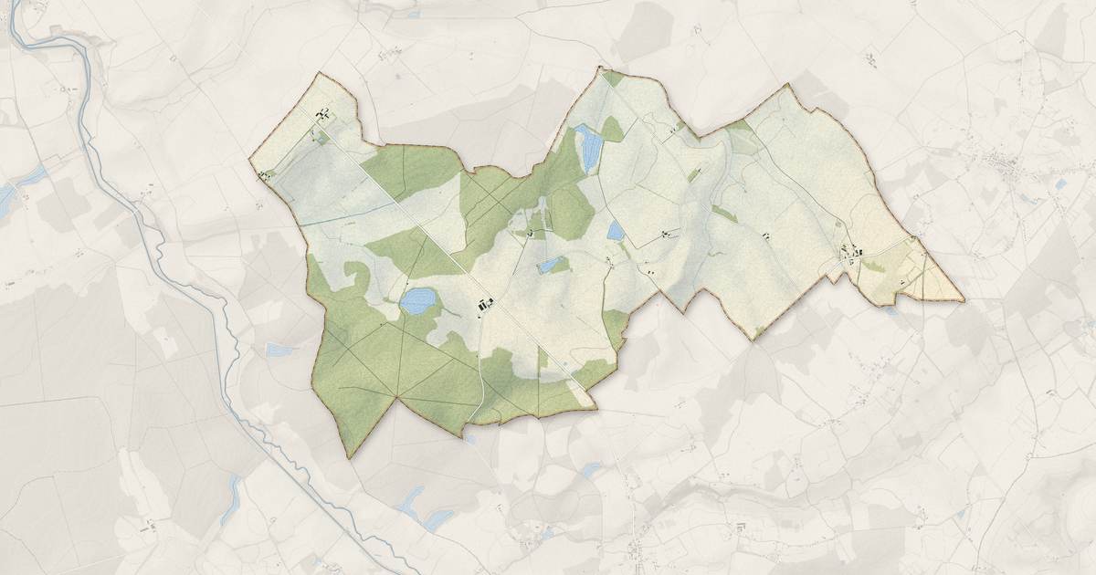 Portrait cartographique de Cogny : relief, eau, forêts, bâti et voies, calculés à partir des données de l'IGN