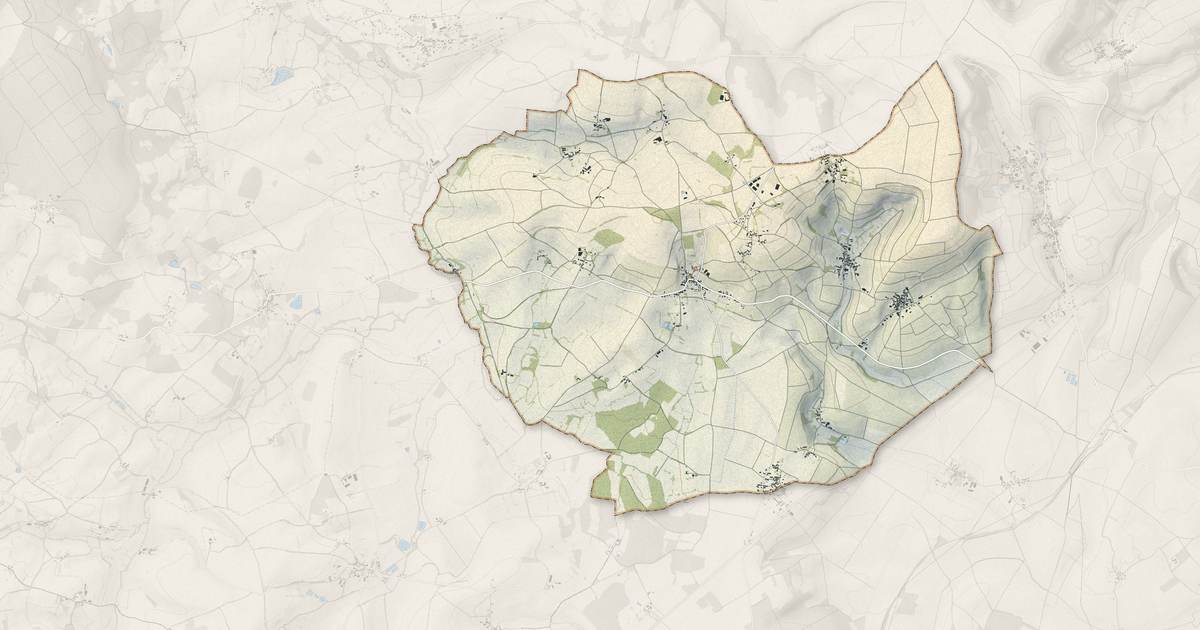 Portrait cartographique de Crézancy-en-Sancerre : relief, eau, forêts, bâti et voies, calculés à partir des données de l'IGN