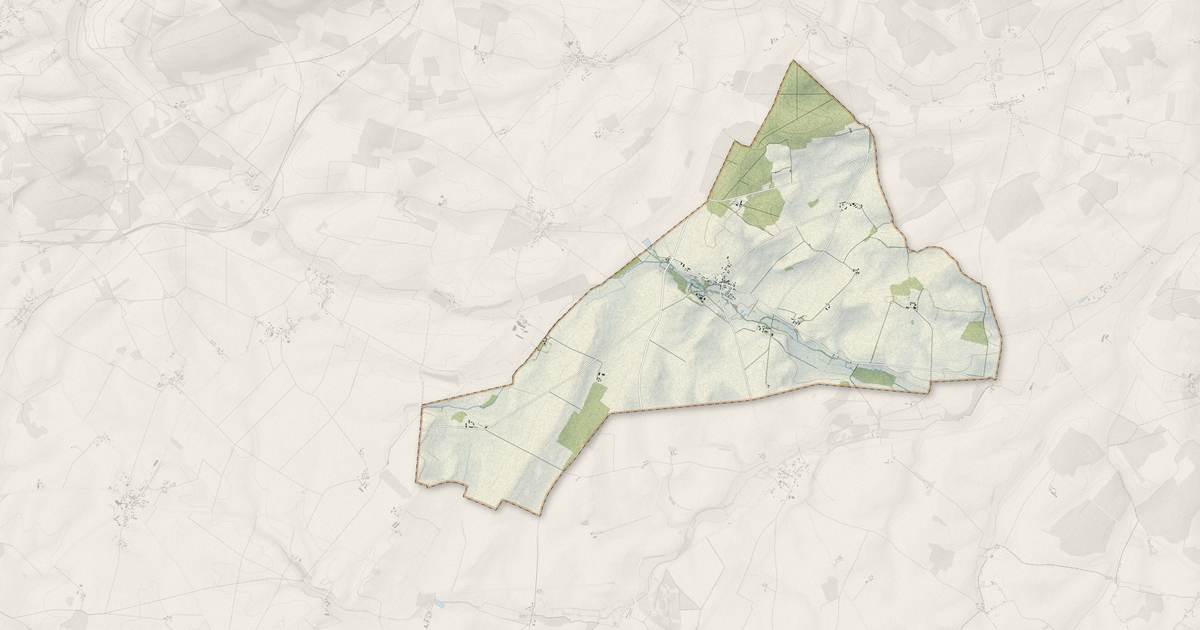Portrait cartographique de Groises : relief, eau, forêts, bâti et voies, calculés à partir des données de l'IGN