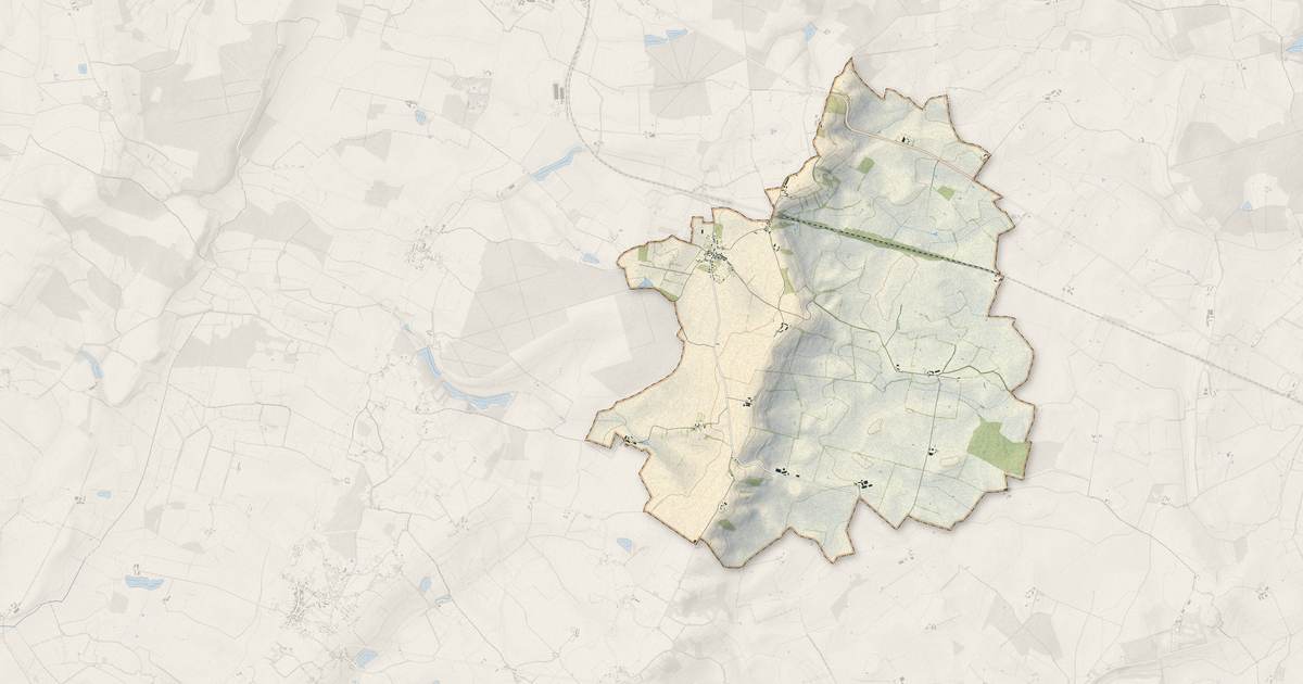 Portrait cartographique de Ignol : relief, eau, forêts, bâti et voies, calculés à partir des données de l'IGN