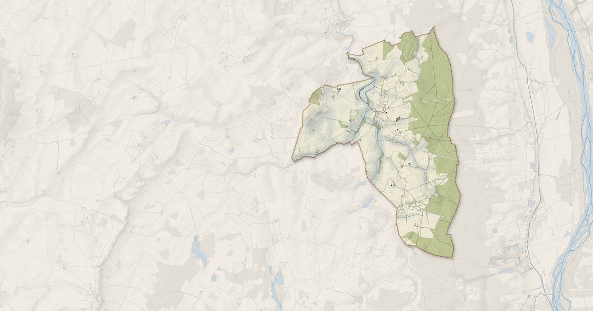 Portrait cartographique de Jussy-le-Chaudrier : relief, eau, forêts, bâti et voies, calculés à partir des données de l'IGN