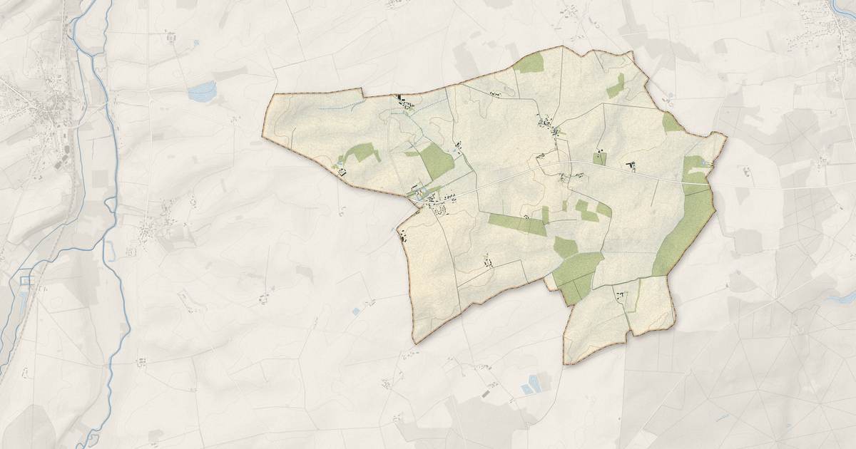 Portrait cartographique de Limeux : relief, eau, forêts, bâti et voies, calculés à partir des données de l'IGN