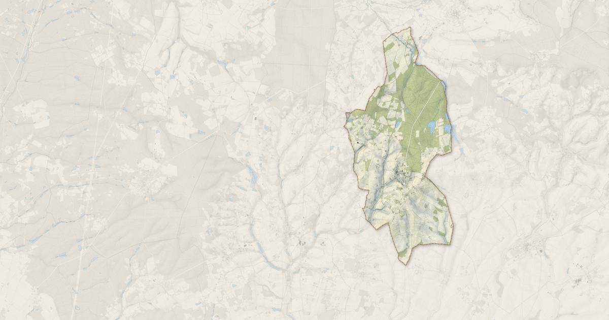 Portrait cartographique de Menetou-Salon : relief, eau, forêts, bâti et voies, calculés à partir des données de l'IGN