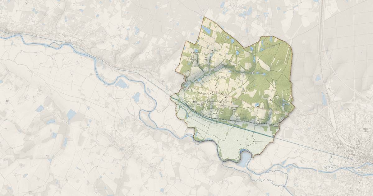 Portrait cartographique de Méry-sur-Cher : relief, eau, forêts, bâti et voies, calculés à partir des données de l'IGN