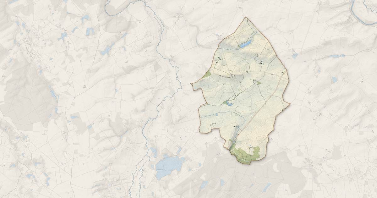 Portrait cartographique de Montlouis : relief, eau, forêts, bâti et voies, calculés à partir des données de l'IGN