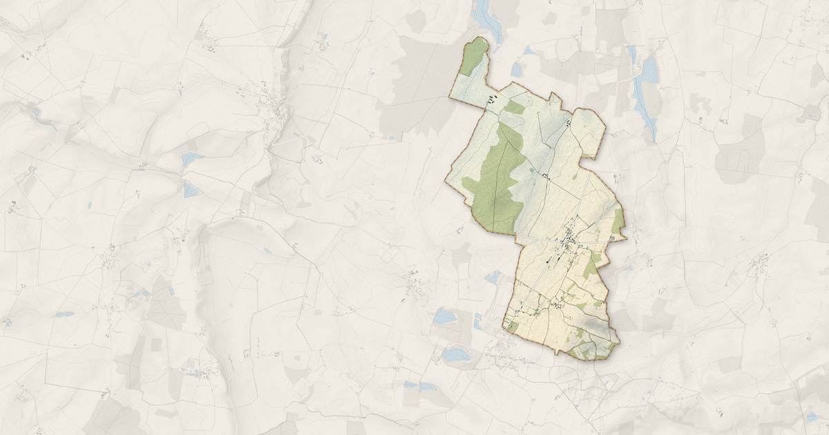 Portrait cartographique de Mornay-Berry : relief, eau, forêts, bâti et voies, calculés à partir des données de l'IGN