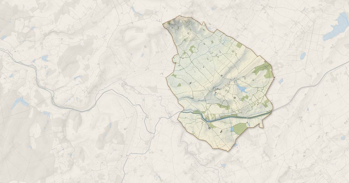Portrait cartographique de Neuilly-en-Dun : relief, eau, forêts, bâti et voies, calculés à partir des données de l'IGN