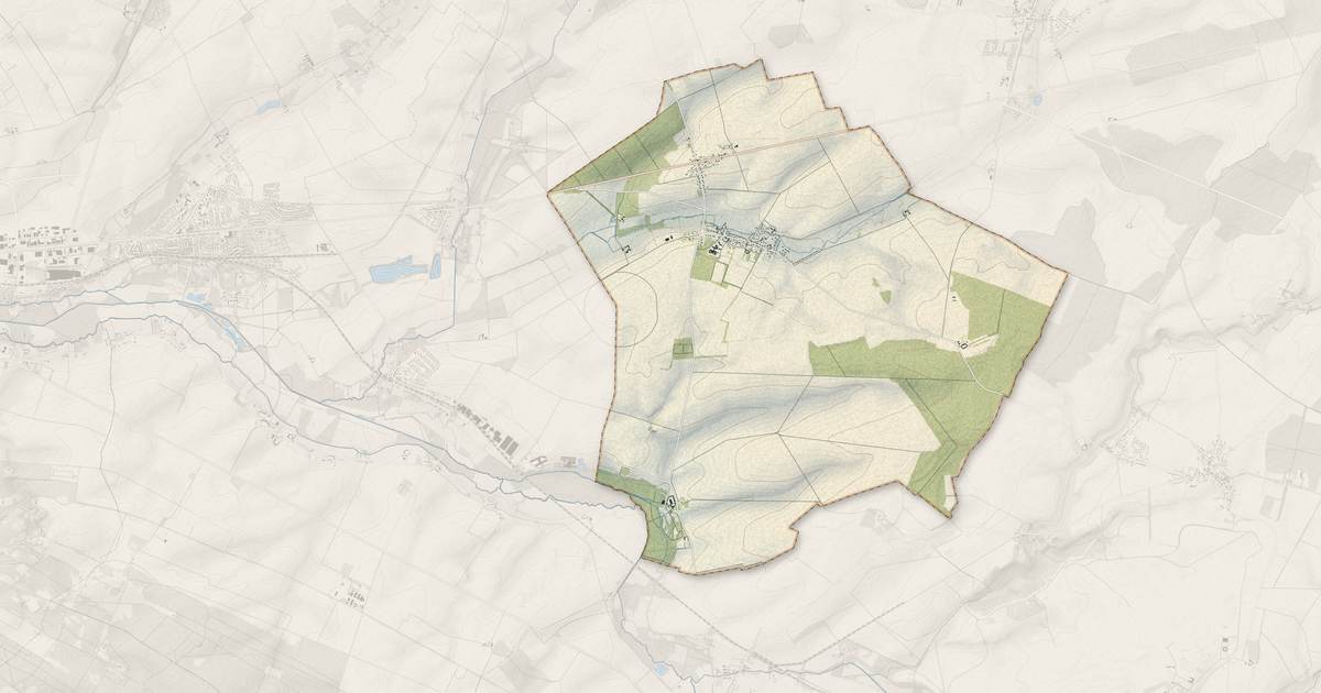 Portrait cartographique de Nohant-en-Goût : relief, eau, forêts, bâti et voies, calculés à partir des données de l'IGN