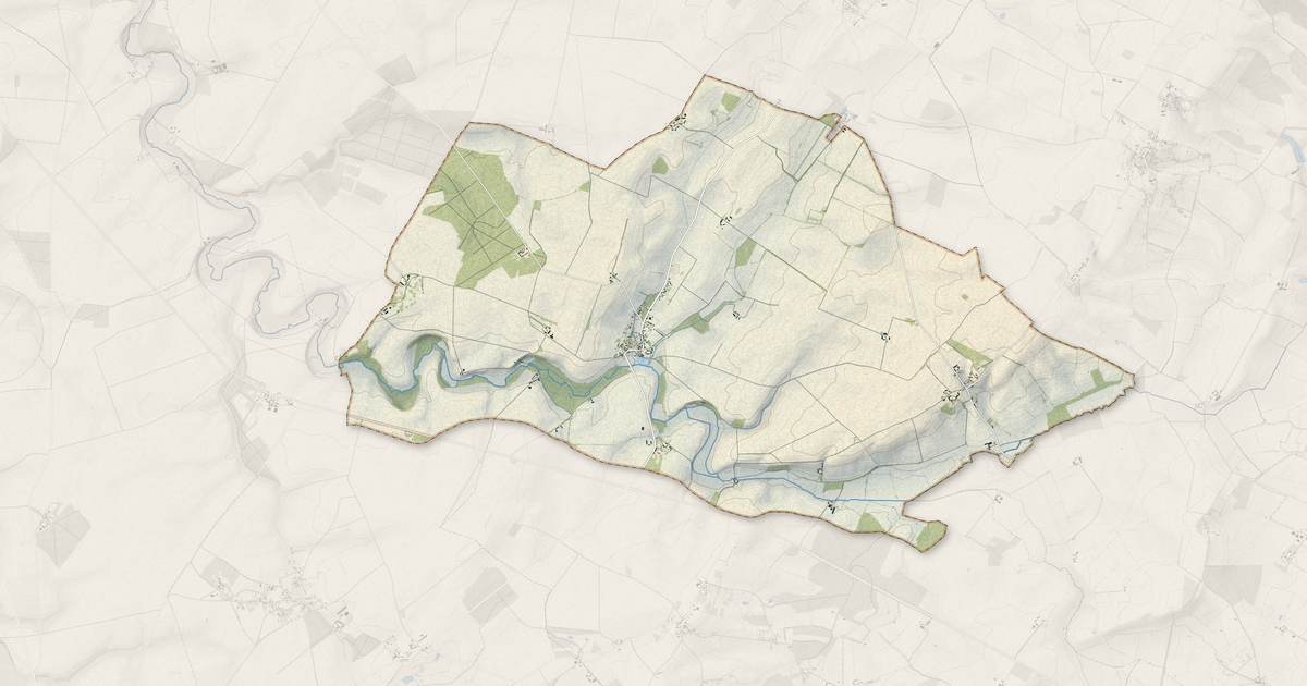 Portrait cartographique de Osmery : relief, eau, forêts, bâti et voies, calculés à partir des données de l'IGN