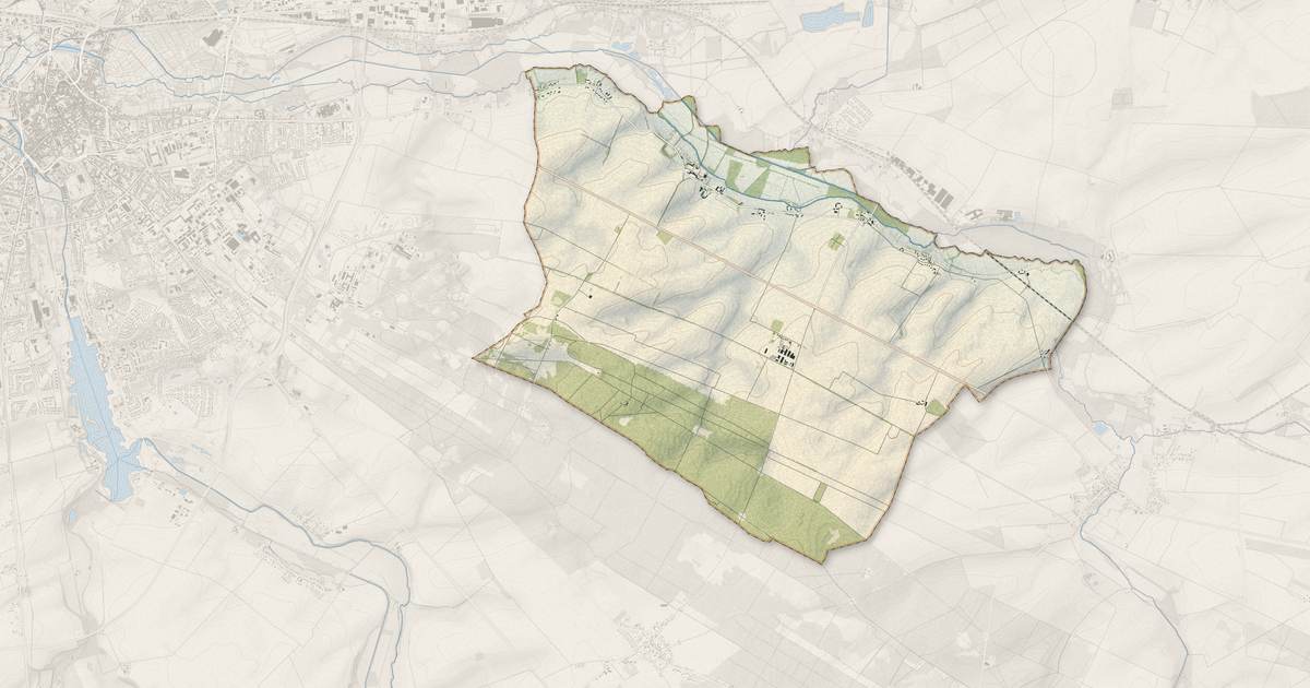Portrait cartographique de Osmoy : relief, eau, forêts, bâti et voies, calculés à partir des données de l'IGN