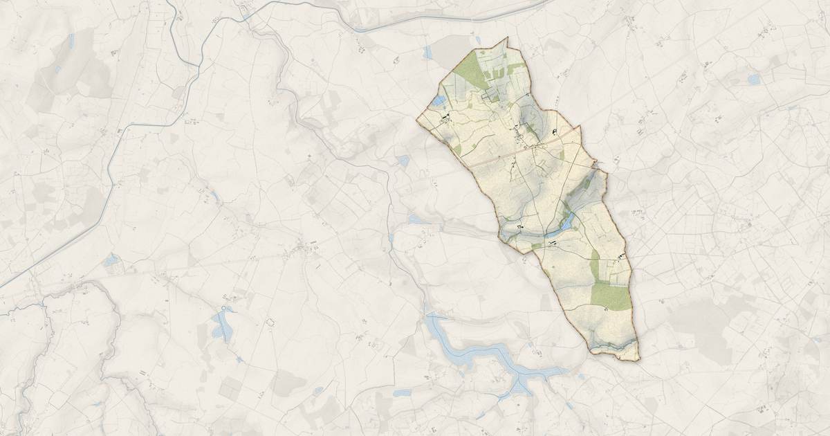 Portrait cartographique de Saint-Aignan-des-Noyers : relief, eau, forêts, bâti et voies, calculés à partir des données de l'IGN