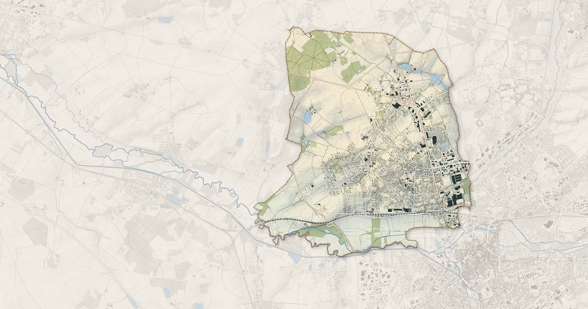Portrait cartographique de Saint-Doulchard : relief, eau, forêts, bâti et voies, calculés à partir des données de l'IGN