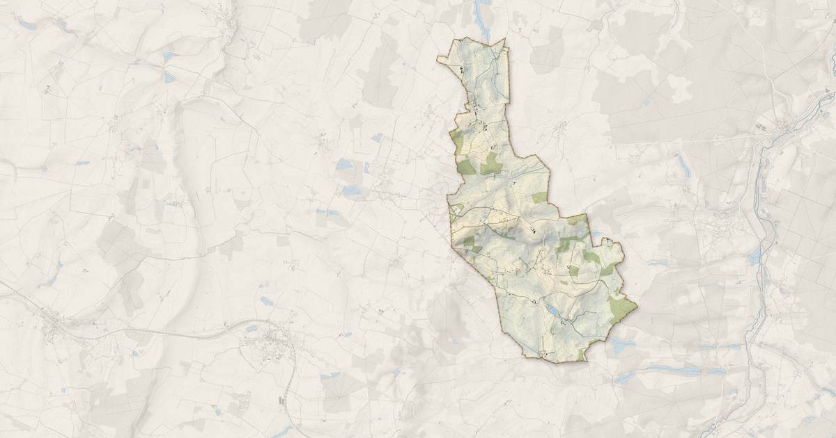 Portrait cartographique de Saint-Hilaire-de-Gondilly : relief, eau, forêts, bâti et voies, calculés à partir des données de l'IGN