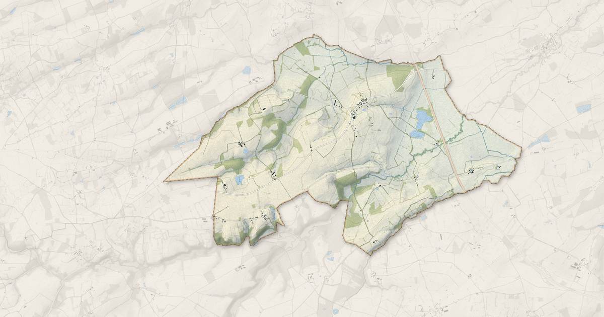 Portrait cartographique de Saint-Vitte : relief, eau, forêts, bâti et voies, calculés à partir des données de l'IGN