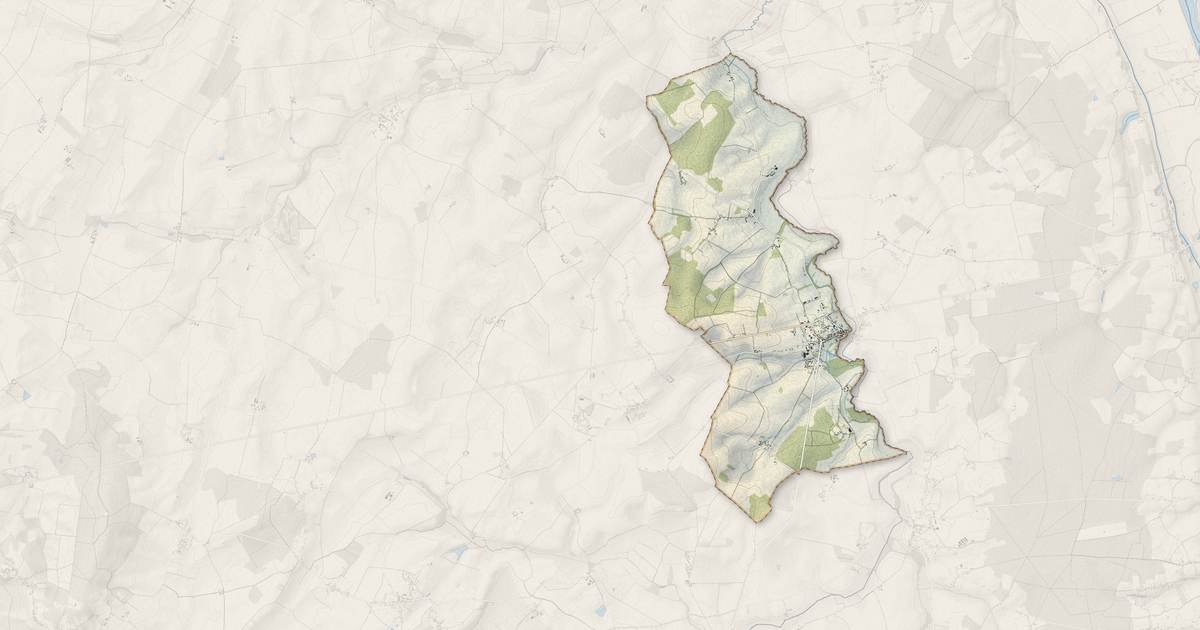 Portrait cartographique de Sancergues : relief, eau, forêts, bâti et voies, calculés à partir des données de l'IGN