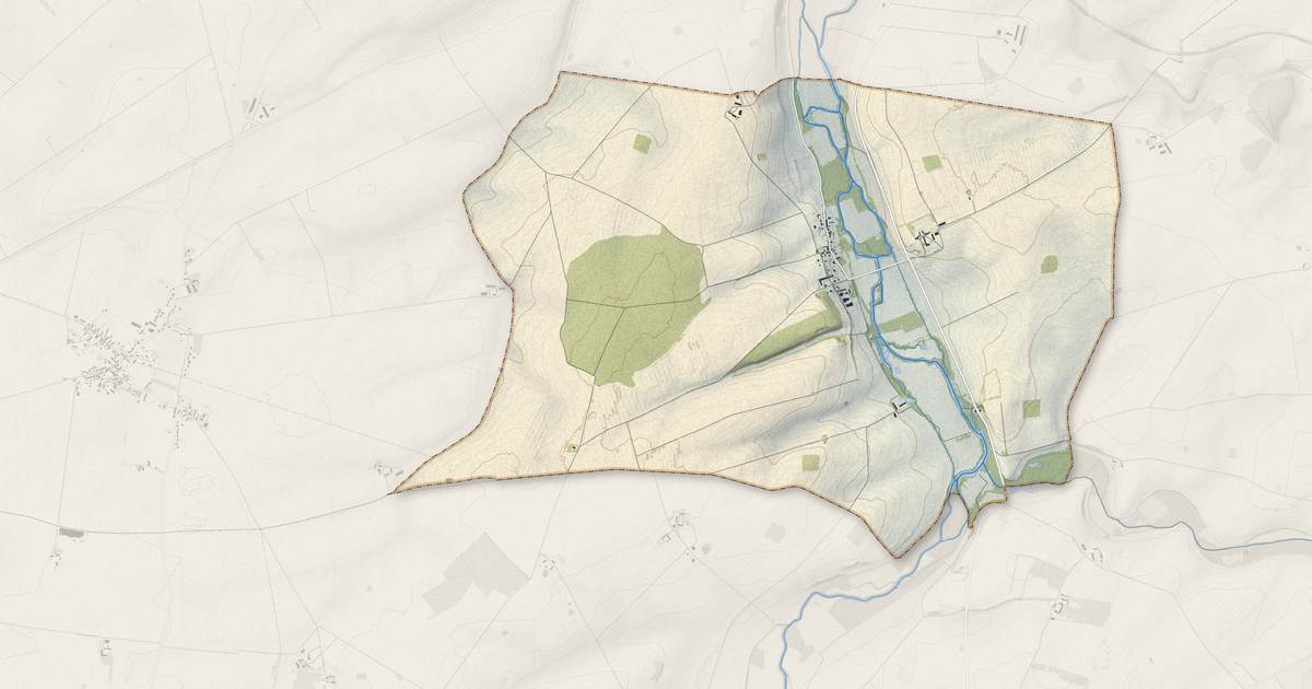 Portrait cartographique de Saugy : relief, eau, forêts, bâti et voies, calculés à partir des données de l'IGN