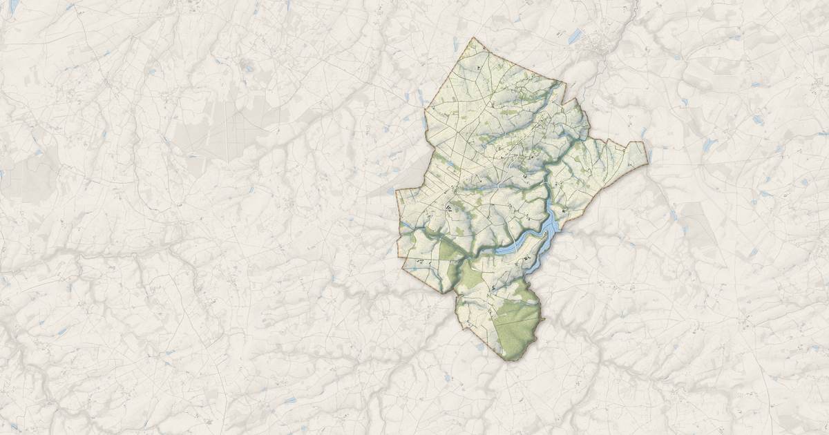 Portrait cartographique de Sidiailles : relief, eau, forêts, bâti et voies, calculés à partir des données de l'IGN