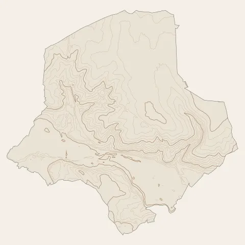 Vierzon : courbes de niveau