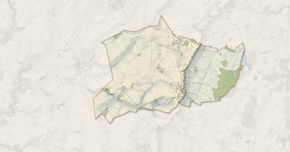 Portrait cartographique de Villequiers : relief, eau, forêts, bâti et voies, calculés à partir des données de l'IGN