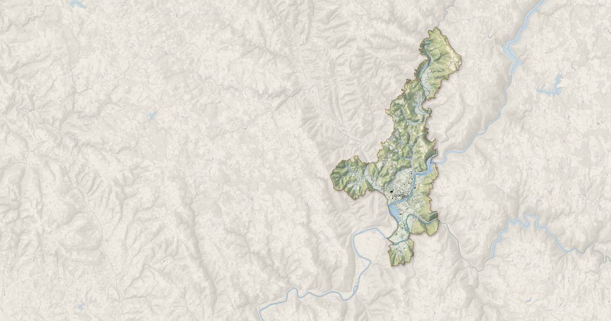 Portrait cartographique de Argentat-sur-Dordogne : relief, eau, forêts, bâti et voies, calculés à partir des données de l'IGN