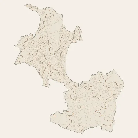 Égletons : courbes de niveau