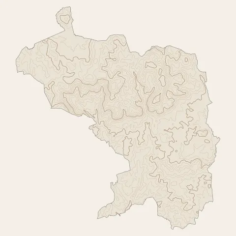 Meymac : courbes de niveau