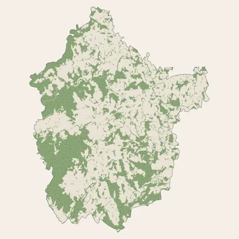 Sainte-Féréole : bois, forêts et landes
