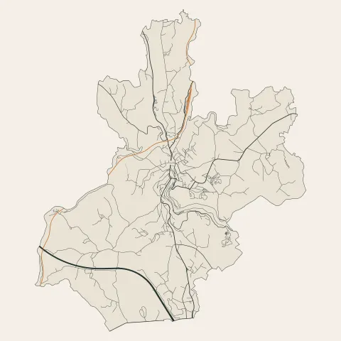 Uzerche : voies