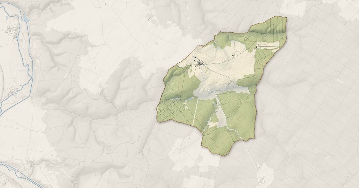 Portrait cartographique de Arrans : relief, eau, forêts, bâti et voies, calculés à partir des données de l'IGN
