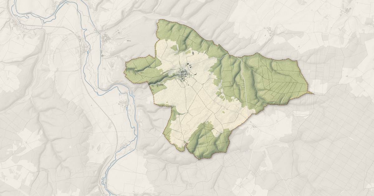 Portrait cartographique de Asnières-en-Montagne : relief, eau, forêts, bâti et voies, calculés à partir des données de l'IGN