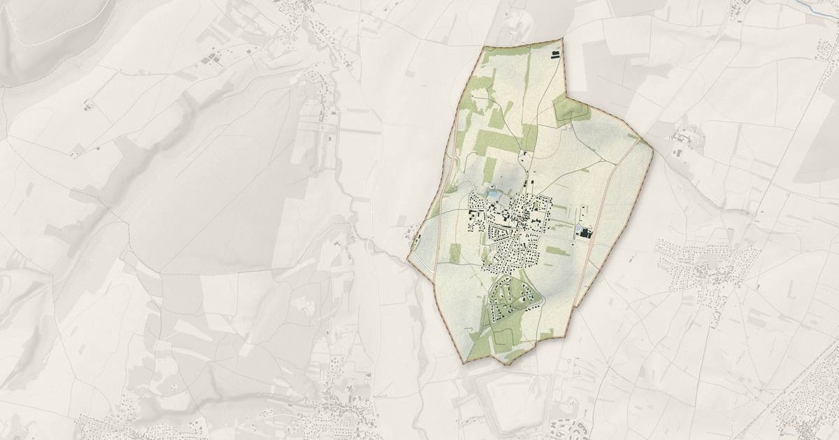 Portrait cartographique de Asnières-lès-Dijon : relief, eau, forêts, bâti et voies, calculés à partir des données de l'IGN